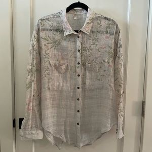 Free People Sheer Blouse